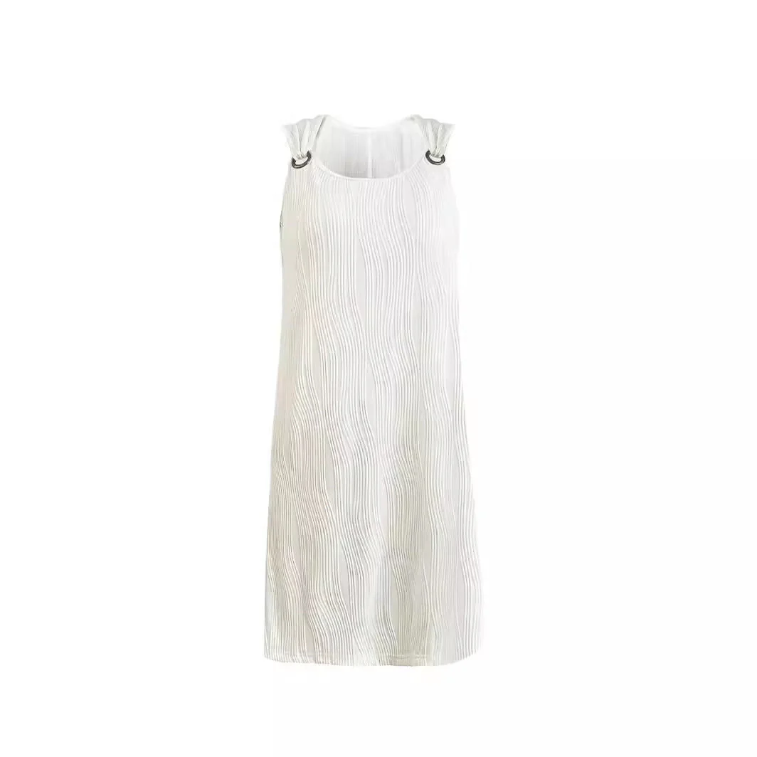Damen Sommerliches Kleid mit Einzigartigem Wellenmuster und Modischen Trägerdetails Heidi-Mode - Image 5