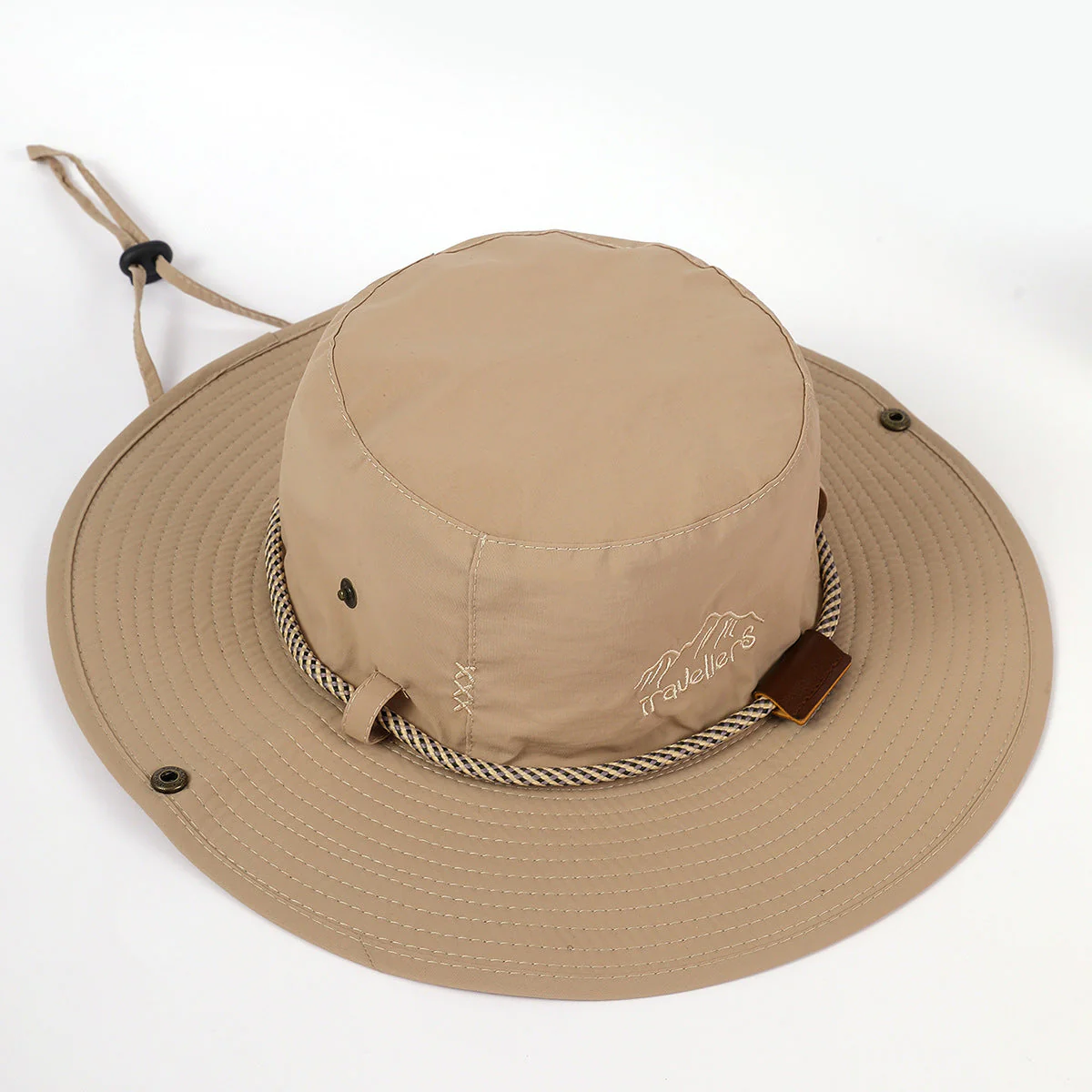 Damen Sonnenhut mit Breiter Krempe und Integriertem Nackenband Heidi-Mode - Image 2