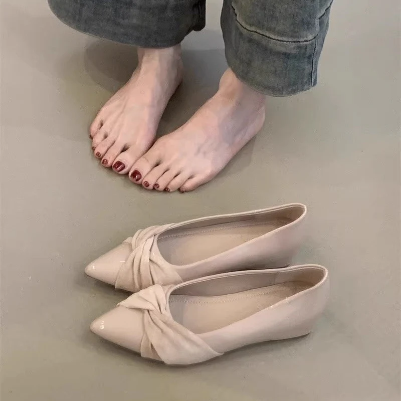 Damen spitze Pumps mit kunstvollem Knoten aus feinem Satin Heidi Mode - Image 7