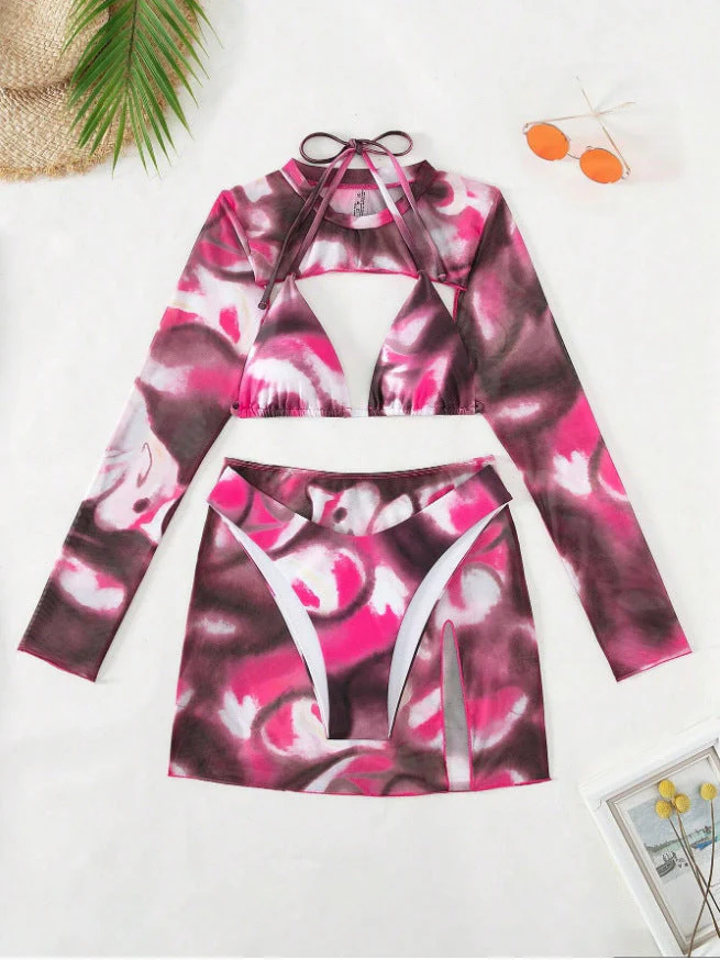 Damen Sport-Bikini-Set mit Langen Ärmeln und Modischem Schnitt Heidi-Mode - Image 11