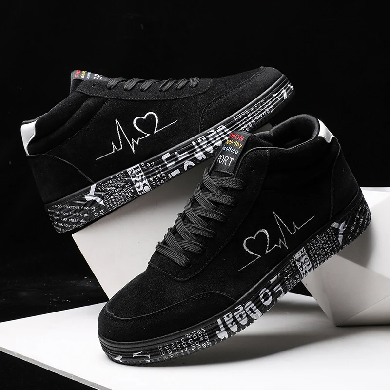 Damen Sportive High-Top Sneakers mit individuell bedruckter Laufsohle Heidi Mode - Image 2