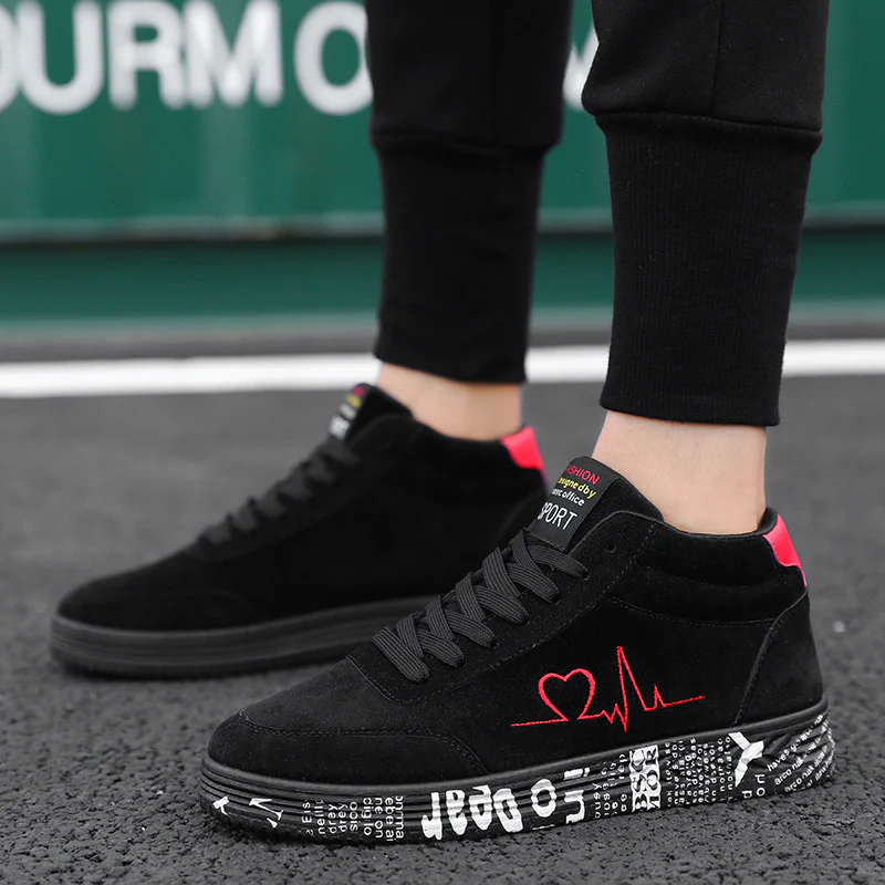 Damen Sportive High-Top Sneakers mit individuell bedruckter Laufsohle Heidi Mode - Image 4