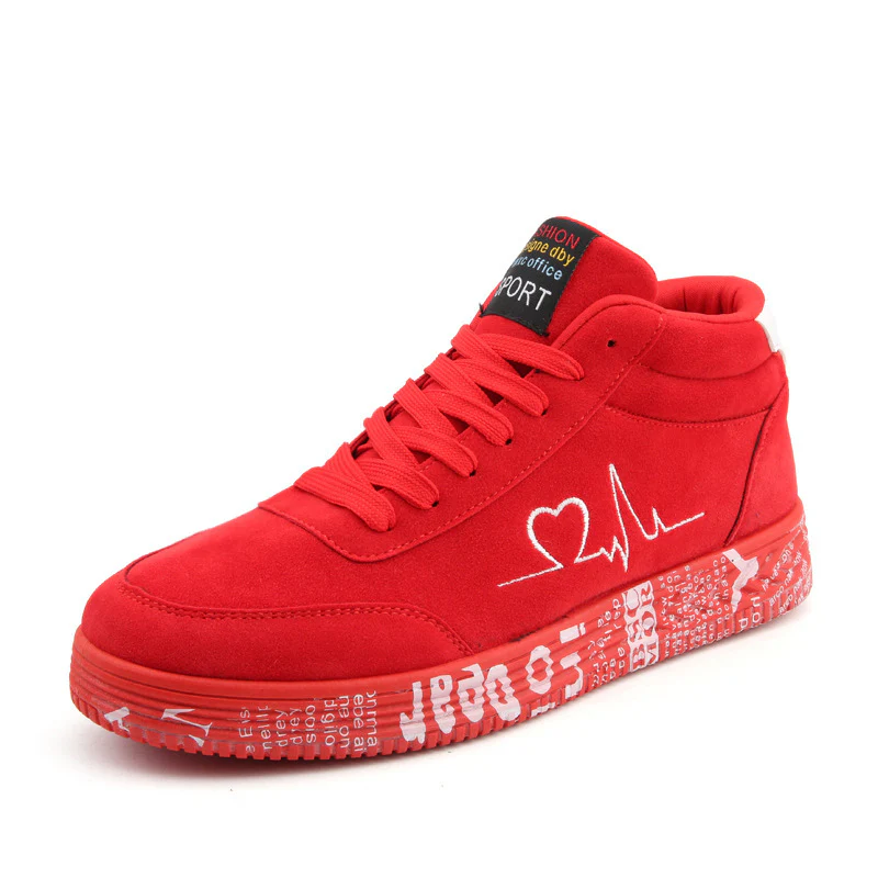 Damen Sportive High-Top Sneakers mit individuell bedruckter Laufsohle Heidi Mode - Image 6