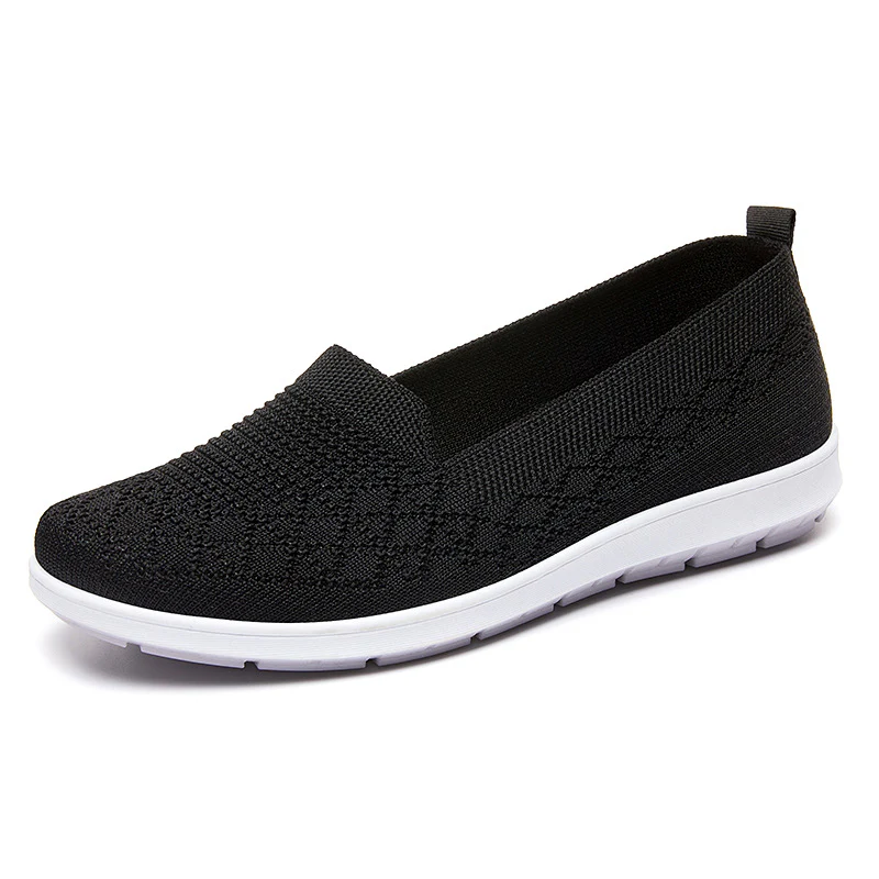 Damen sportive Slip-On Sneakers mit atmungsaktivem Strickoberteil Heidi Mode - Image 5