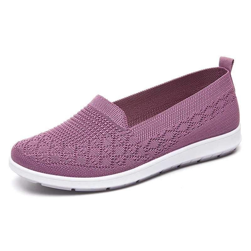 Damen sportive Slip-On Sneakers mit atmungsaktivem Strickoberteil Heidi Mode - Image 6