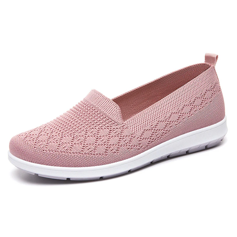 Damen sportive Slip-On Sneakers mit atmungsaktivem Strickoberteil Heidi Mode - Image 7