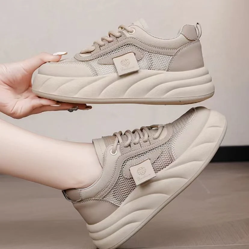 Damen sportive Sneakers mit atmungsaktiver Mesh-Oberfläche und dämpfender Sohle Heidi Mode - Image 6