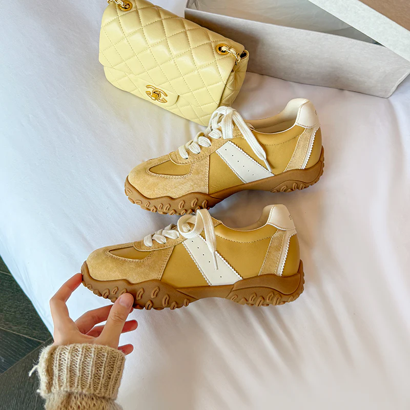Damen sportive Sneakers mit atmungsaktiver Obermaterialkombination und rutschfester Laufsohle Heidi Mode - Image 2