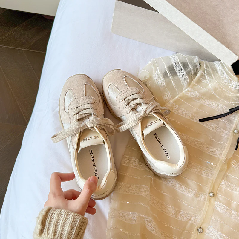Damen sportive Sneakers mit atmungsaktiver Obermaterialkombination und rutschfester Laufsohle Heidi Mode - Image 3