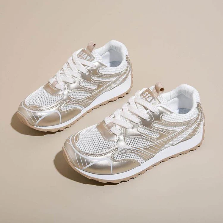 Damen Sportlich-elegante Mesh-Sneaker mit atmungsaktiver Sohle Heidi Mode - Image 3