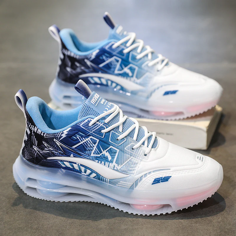 Damen Sportliche Air Cushion Sneakers mit atmungsaktiver Mesh-Oberfläche Heidi Mode