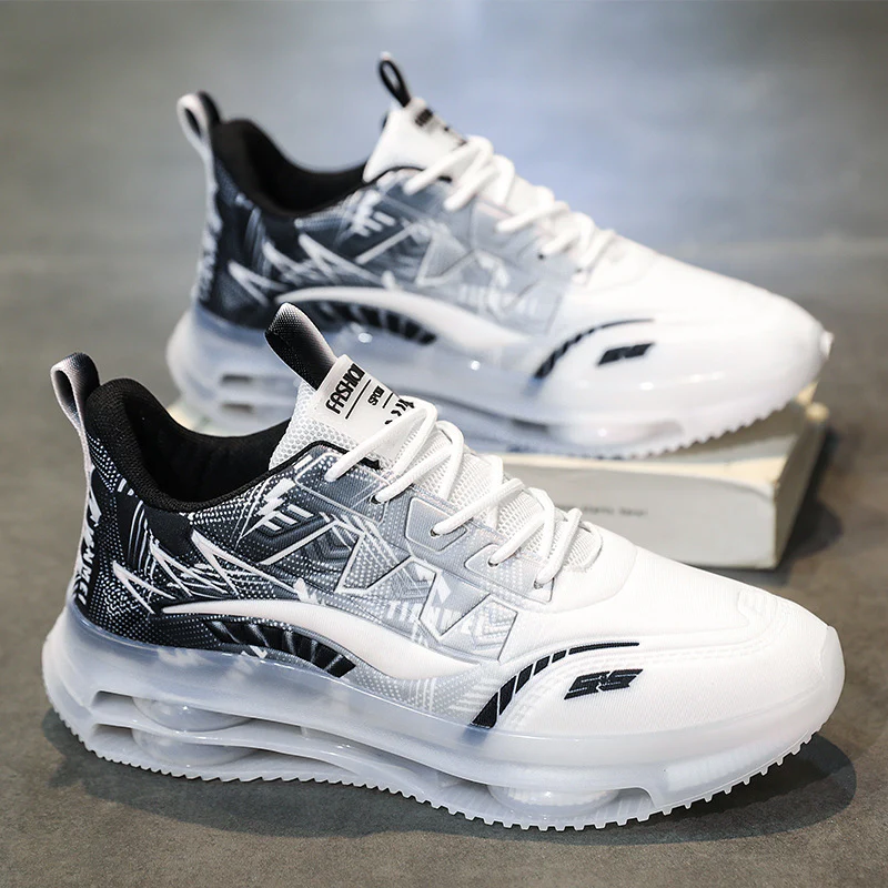 Damen Sportliche Air Cushion Sneakers mit atmungsaktiver Mesh-Oberfläche Heidi Mode - Image 3