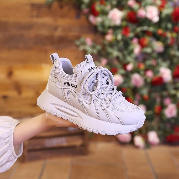Damen Sportliche Air-Sneaker mit atmungsaktiver Mesh-Oberfläche Heidi Mode - Image 2