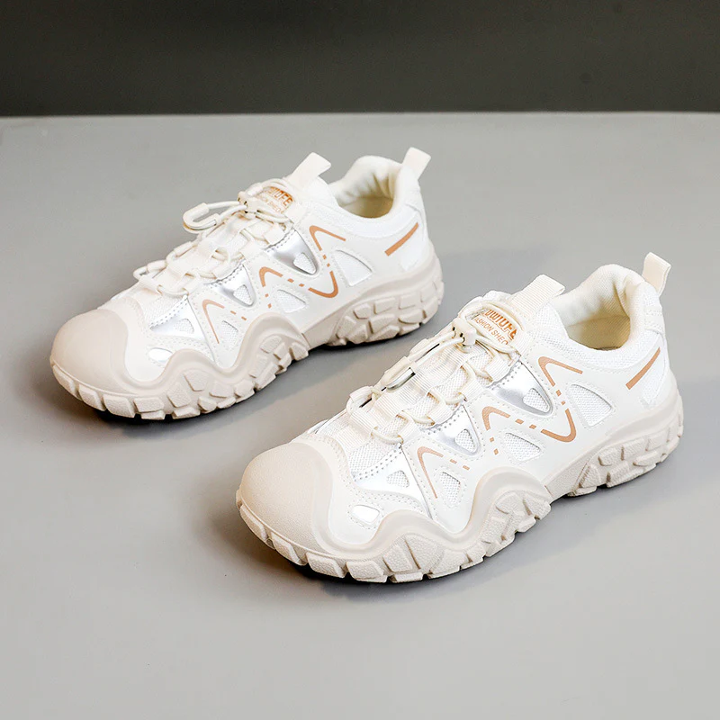 Damen sportliche Allrounder Sneakers mit atmungsaktivem Mesh-Obermaterial und rutschfester Sohle Heidi Mode - Image 2