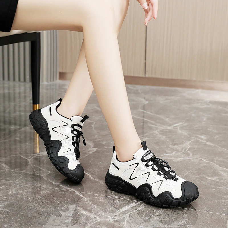 Damen sportliche Allrounder Sneakers mit atmungsaktivem Mesh-Obermaterial und rutschfester Sohle Heidi Mode - Image 4