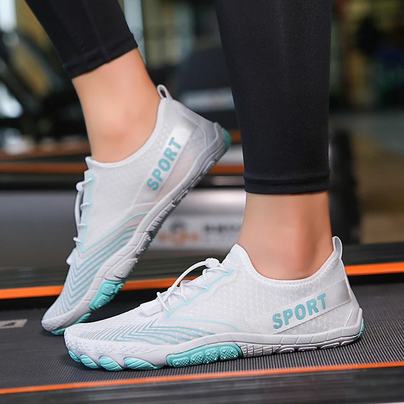 Damen Sportliche Aquaschuhe mit hoch atmungsaktivem Obermaterial und elastischer Schnürung Heidi Mode - Image 6