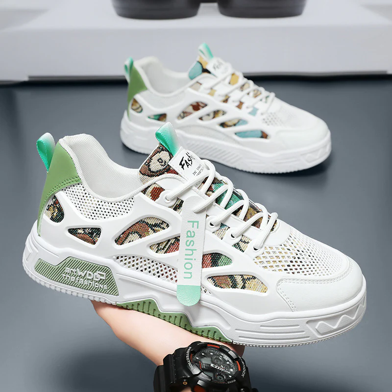 Damen Sportliche Atmungsaktive Sneakers mit modischem Netzdesign Heidi Mode - Image 2