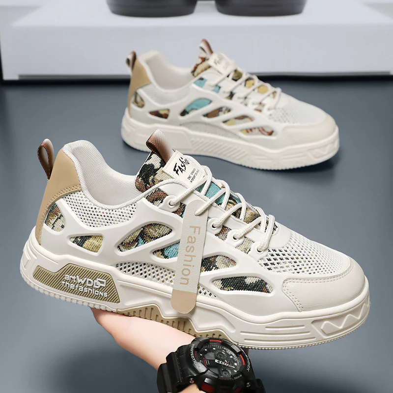 Damen Sportliche Atmungsaktive Sneakers mit modischem Netzdesign Heidi Mode - Image 3