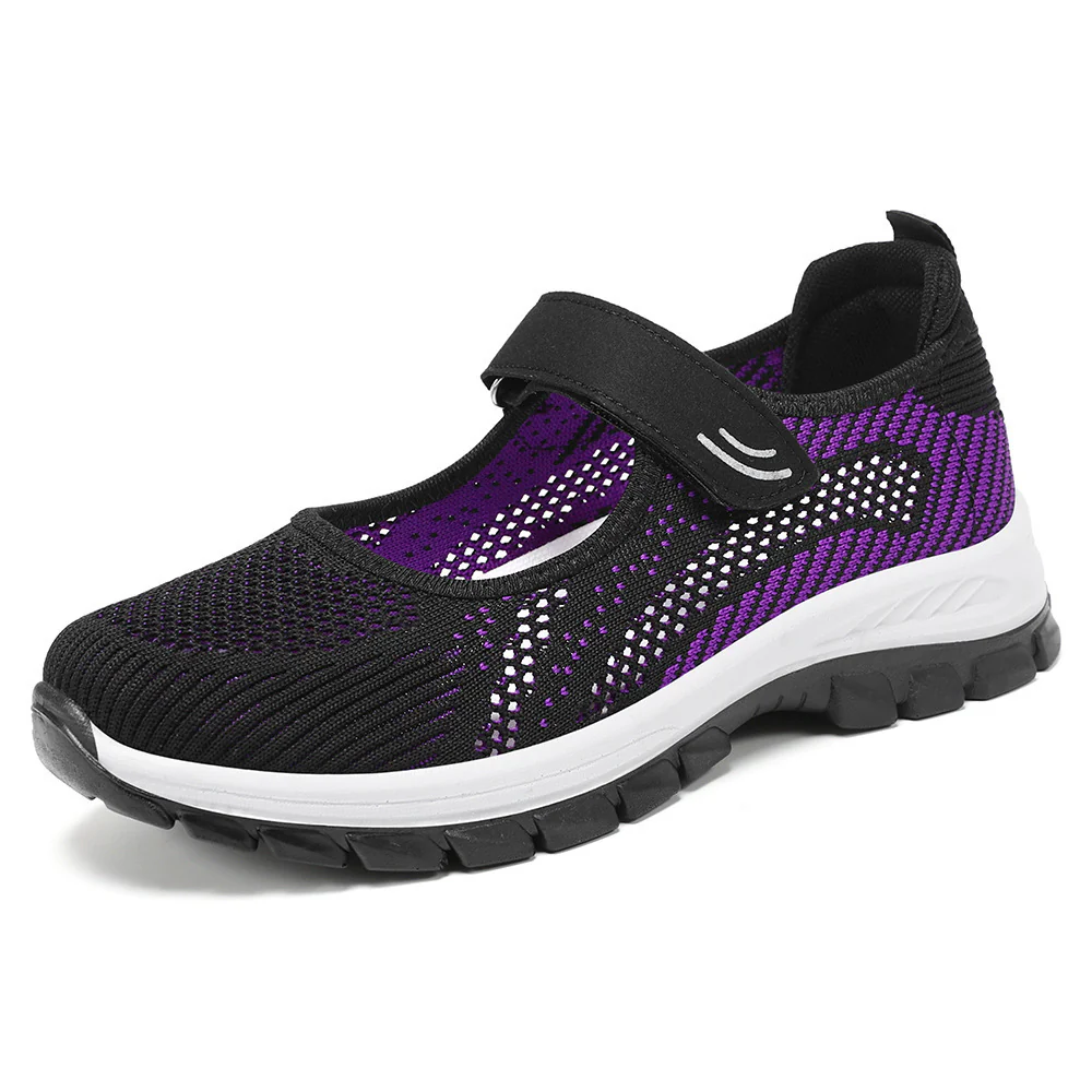 Damen Sportliche Ballerinas mit Klettverschluss und atmungsaktivem Obermaterial Heidi Mode - Image 9