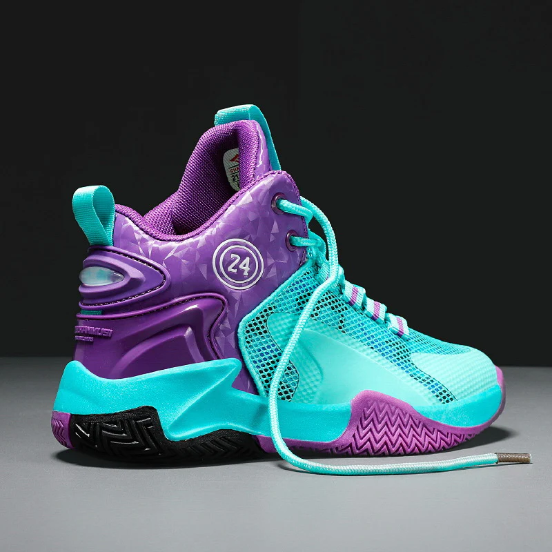 Damen Sportliche Basketball-Sneaker mit atmungsaktivem Mesh-Obermaterial und dämpfender Sohle Heidi Mode - Image 2