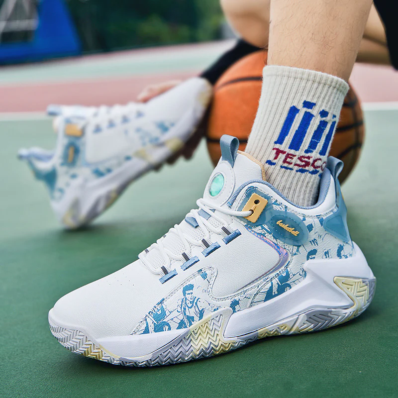 Damen Sportliche Basketball-Sneaker mit atmungsaktiver Oberflächenstruktur und dynamischer Dämpfungstechnologie Heidi Mode