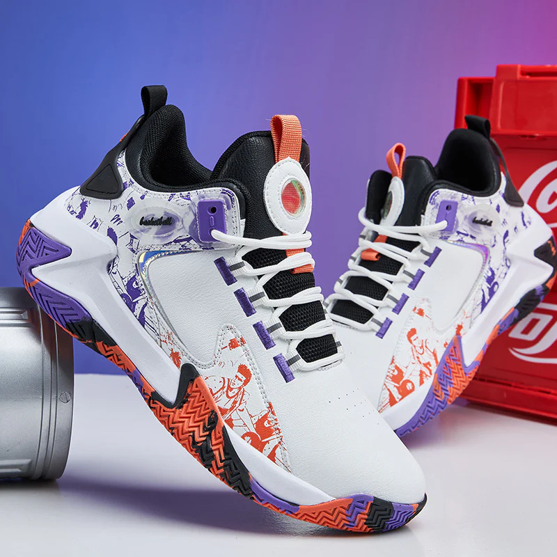 Damen Sportliche Basketball-Sneaker mit atmungsaktiver Oberflächenstruktur und dynamischer Dämpfungstechnologie Heidi Mode - Image 4