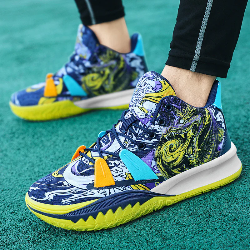 Damen Sportliche Basketball-Sneaker mit innovativem Print Heidi Mode - Image 3