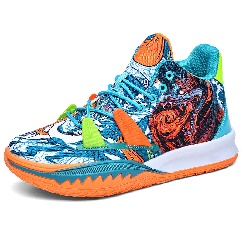 Damen Sportliche Basketball-Sneaker mit innovativem Print Heidi Mode - Image 5