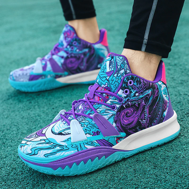 Damen Sportliche Basketball-Sneaker mit innovativem Print Heidi Mode - Image 6