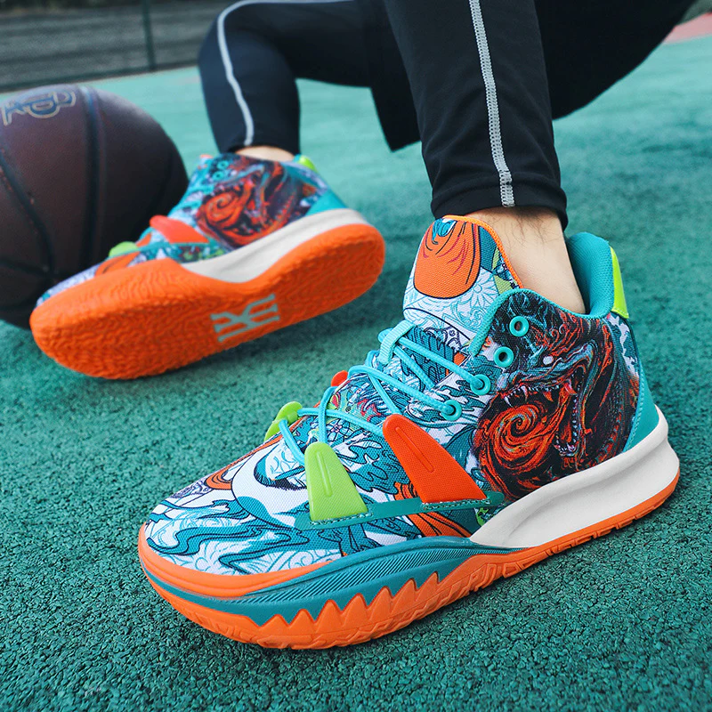 Damen Sportliche Basketball-Sneaker mit innovativem Print Heidi Mode - Image 7