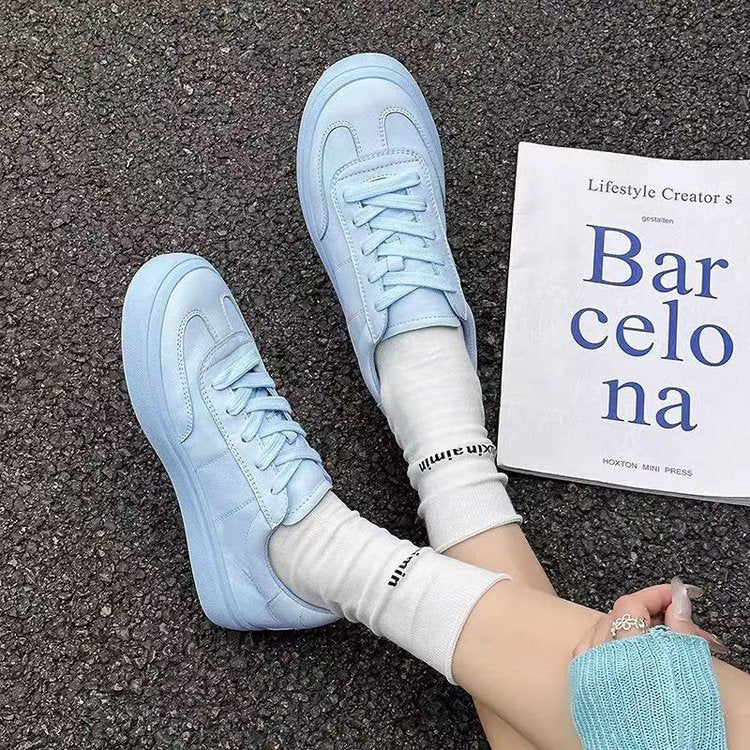 Damen Sportliche Casual-Sneaker mit glänzender Oberfläche Heidi Mode - Image 2