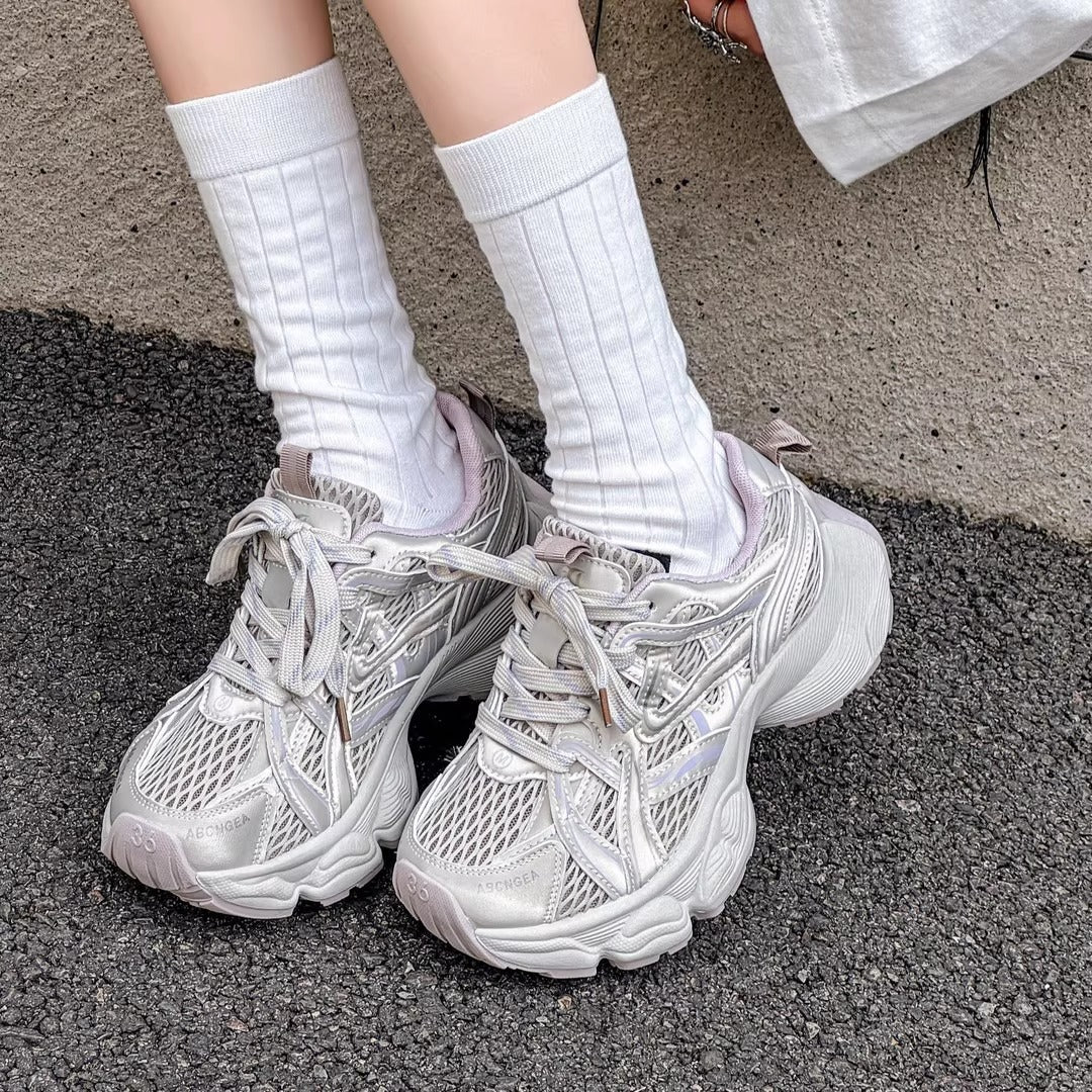 Damen Sportliche Casual Sneakers mit atmungsaktivem Obermaterial und dämpfender Sohle Heidi Mode - Image 6