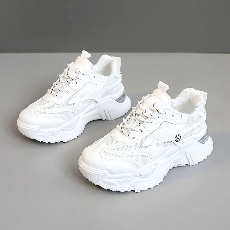 Damen Sportliche Chunky Sneaker mit atmungsaktivem Mesh-Obermaterial Heidi Mode - Image 7