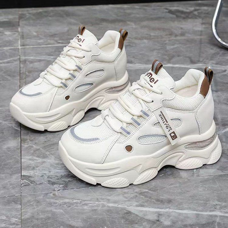 Damen Sportliche Chunky-Sneaker mit atmungsaktiver Mesh-Oberfläche und rutschfester Sohle Heidi Mode