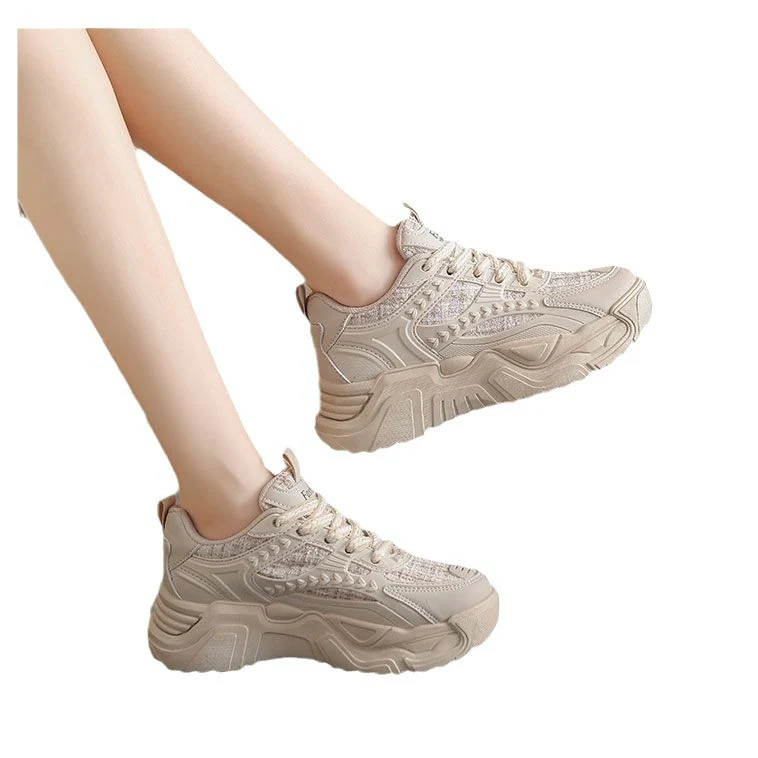 Damen Sportliche Chunky-Sneaker mit atmungsaktiver Oberflächenstruktur und stabiler Dämpfung Heidi Mode - Image 5