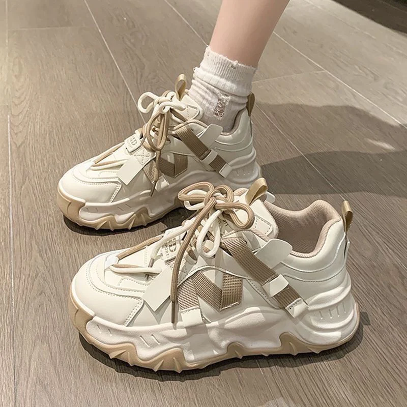 Damen Sportliche Chunky-Sneaker mit auffälligem Design und stabiler Sohle Heidi Mode - Image 3