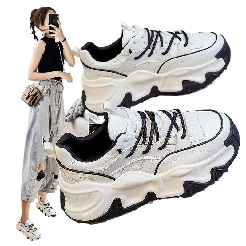 Damen Sportliche Chunky-Sneaker mit dämpfender Sohle und strapazierfähigem Obermaterial Heidi Mode - Image 5