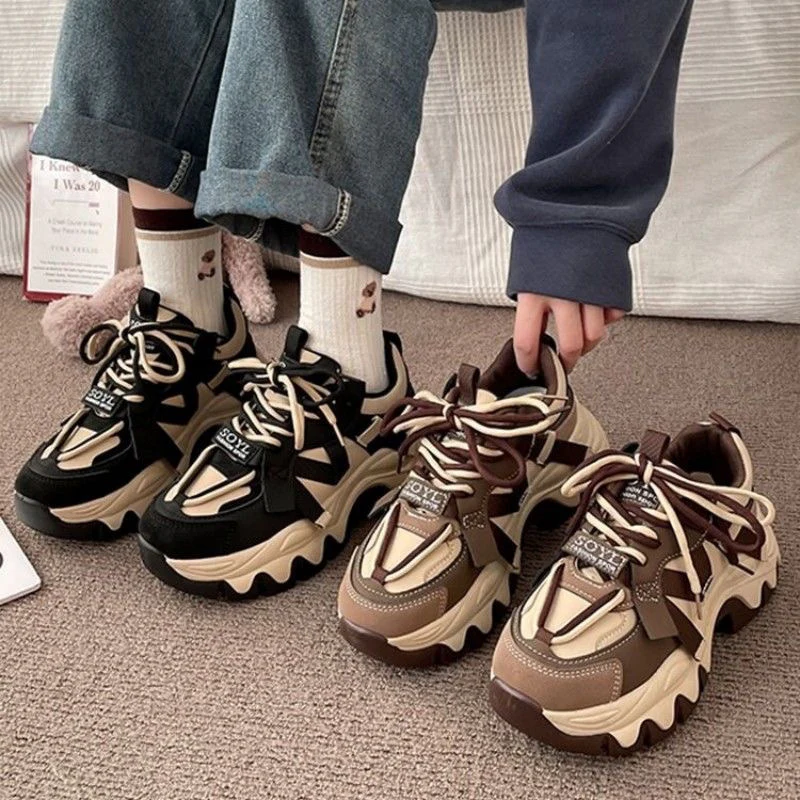 Damen Sportliche Chunky Sneaker mit flexibler Sohle und atmungsaktivem Obermaterial Heidi Mode - Image 2