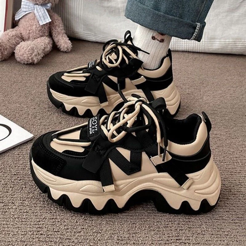 Damen Sportliche Chunky Sneaker mit flexibler Sohle und atmungsaktivem Obermaterial Heidi Mode - Image 3
