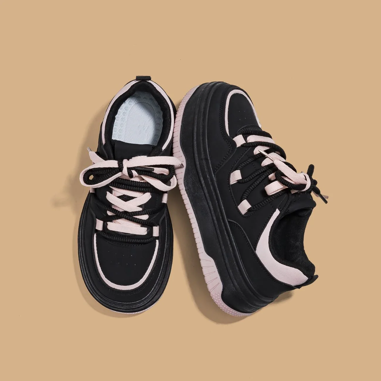Damen Sportliche Chunky Sneaker mit gepolsterter Sohle Heidi Mode - Image 3