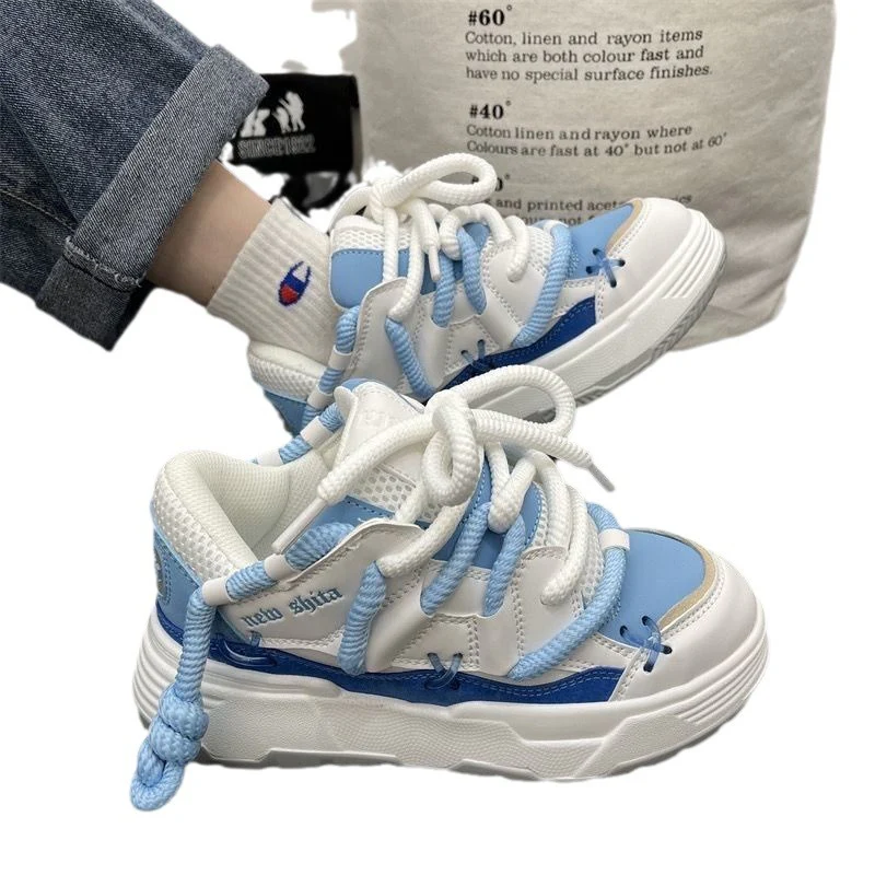 Damen Sportliche Chunky-Sneaker mit innovativem Schnürsystem und rutschfester Sohle Heidi Mode - Image 5