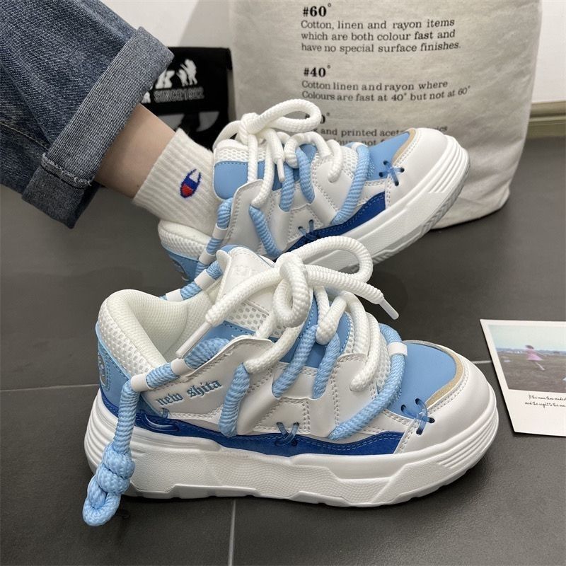 Damen Sportliche Chunky-Sneaker mit innovativem Schnürsystem und rutschfester Sohle Heidi Mode - Image 6