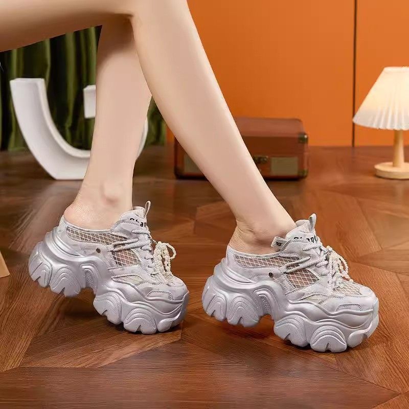 Damen Sportliche Chunky-Sneaker mit luftiger Mesh-Oberfläche und innovativem Sohlenprofil Heidi Mode