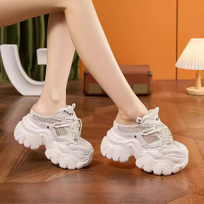 Damen Sportliche Chunky-Sneaker mit luftiger Mesh-Oberfläche und innovativem Sohlenprofil Heidi Mode - Image 7