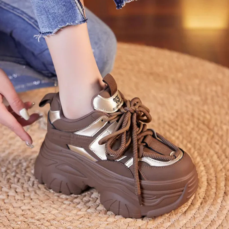 Damen Sportliche Chunky-Sneaker mit verstärktem Sohlenprofil und atmungsaktivem Obermaterial Heidi Mode - Image 7