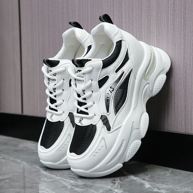 Damen Sportliche Chunky Sneakers mit atmungsaktivem Mesh-Obermaterial Heidi Mode - Image 2