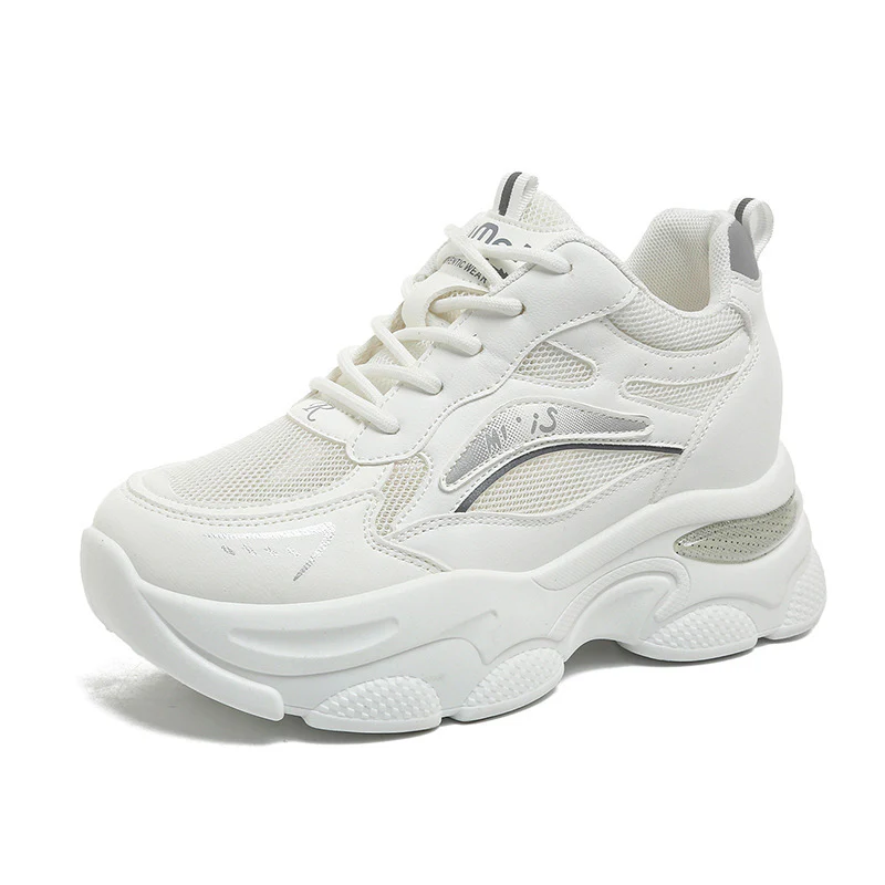 Damen Sportliche Chunky Sneakers mit atmungsaktivem Mesh-Obermaterial Heidi Mode - Image 4
