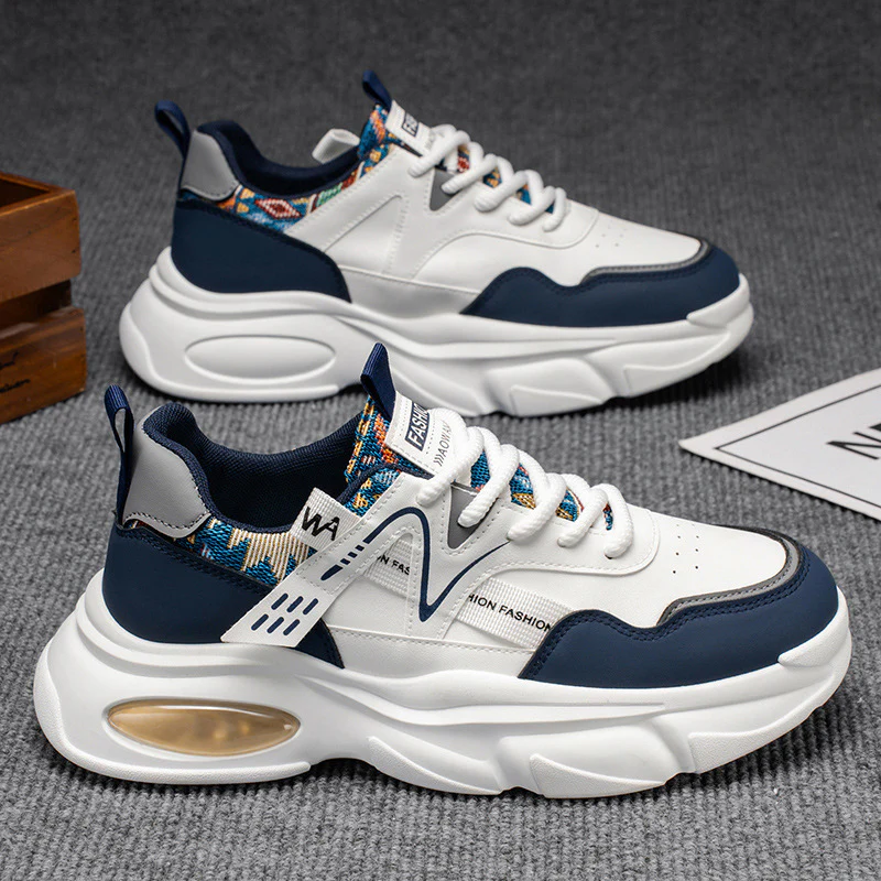 Damen Sportliche Chunky Sneakers mit atmungsaktivem Mesh-Obermaterial und gepolsterter Sohle Heidi Mode