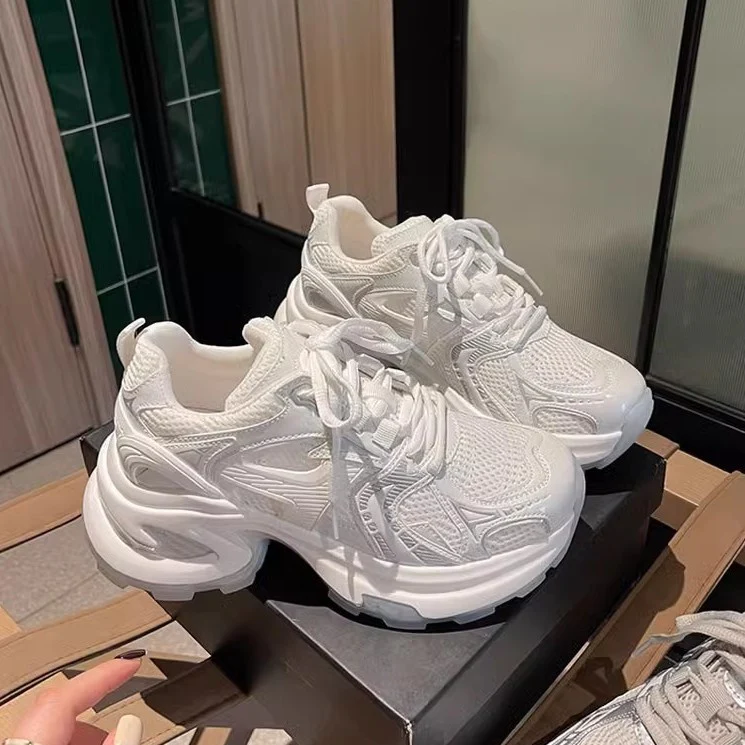 Damen Sportliche Chunky Sneakers mit atmungsaktivem Mesh-Obermaterial und innovativer Dämpfung Heidi Mode - Image 2