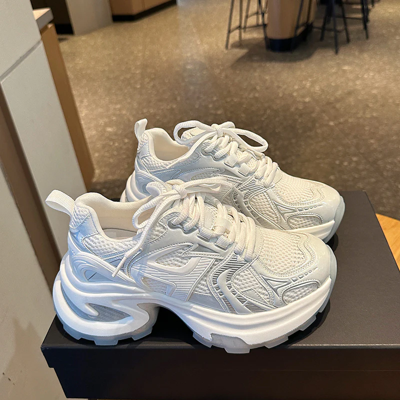 Damen Sportliche Chunky Sneakers mit atmungsaktivem Mesh-Obermaterial und innovativer Dämpfung Heidi Mode - Image 7